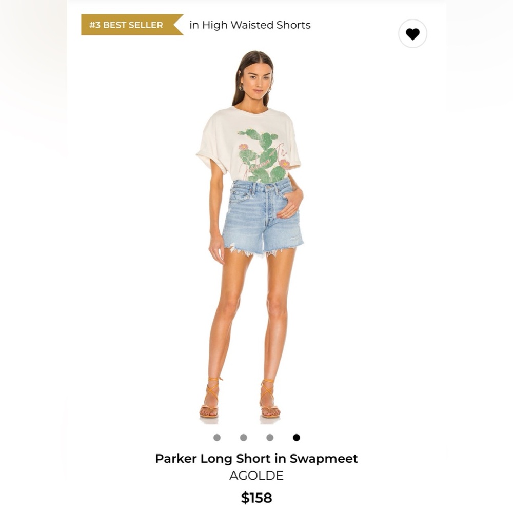Agolde Parker long shorts in swap meet- new size 26